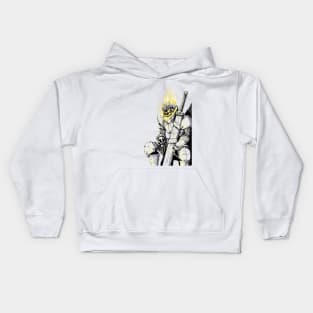 Skeletal Knight Kids Hoodie